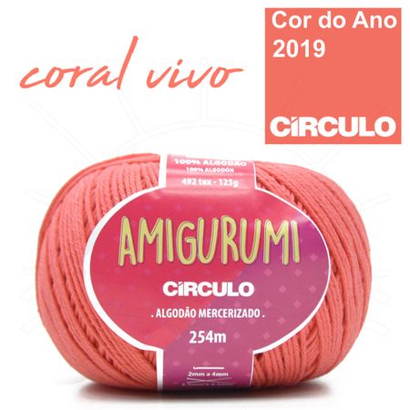 Fio Amigurumi Círculo 125g - 4004 Coral Vivo