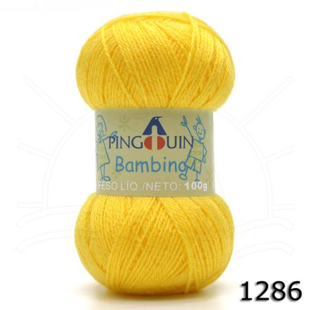 Fio Bambino 100g 1286 Amarelo Plus