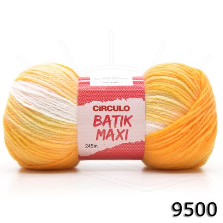 Fio Batik Maxi 100g 9500 - Mescla Amarelo