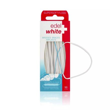 Fio Dental Edel White Supersoft Floss 50 Unidades
