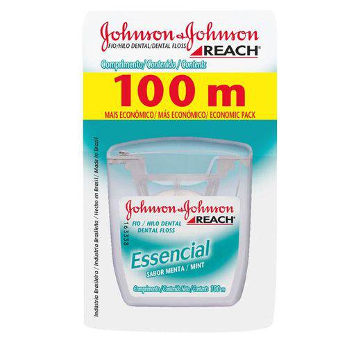 Fio Dental Johnson & Johnson Essencial Menta - 100m