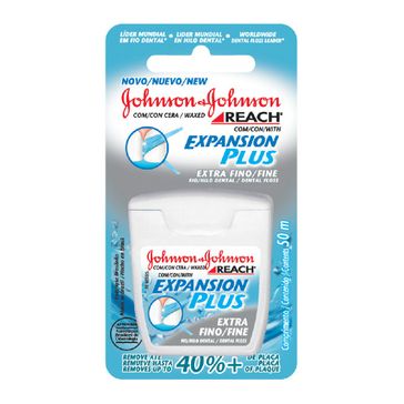 Fio Dental Johnson & Johnson Expansion Plus Extra Fino 50m
