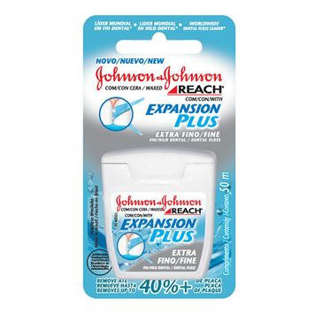 Fio Dental Johnson's Reach Expansion Plus Extra Fino 50m
