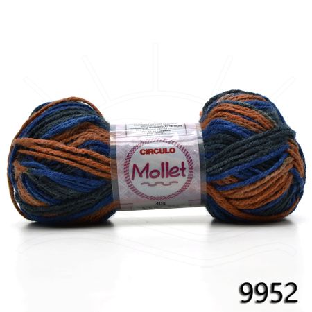 Fio Mollet Mesclado 40g - Cores 2019 9952 Veleiro