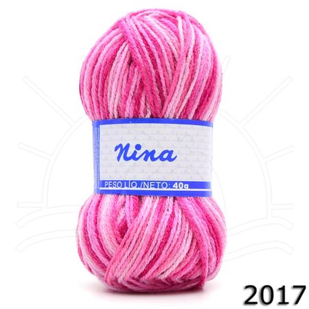 Fio Nina Mescla 40g 2017 - Rosada