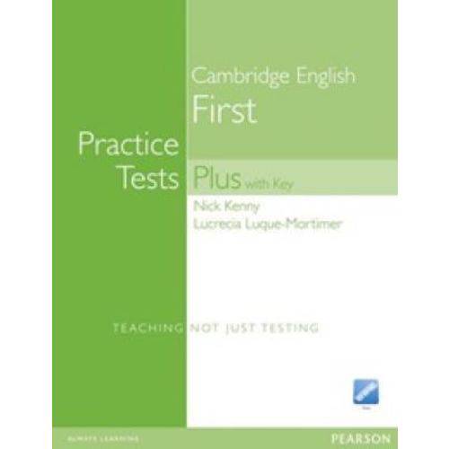 First Certificate Practice Tests Plus - Student's Book With Key And Itests Cd-rom - New Edition - Pearson - Elt