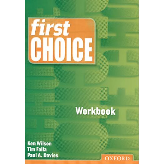 First Choice Workbook - Oxford