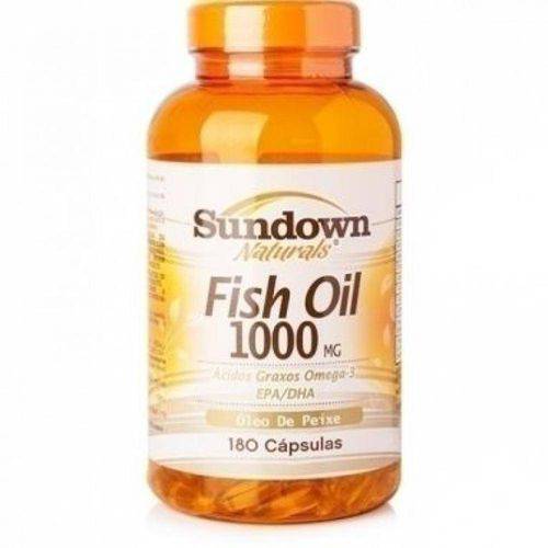 Fish Oil 1000mg - Óleo de Peixe - 180 Cápsulas - Sundown -