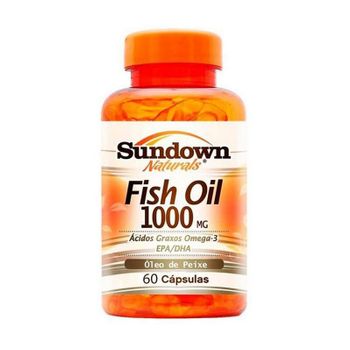 Fish Oil Óleo de Peixe 1000mg Sundown 60 Cápsulas