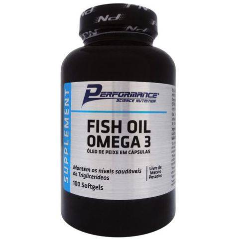 Fish Oil Ômega 3 1000mg 100 Softgels - Performance Nutrition