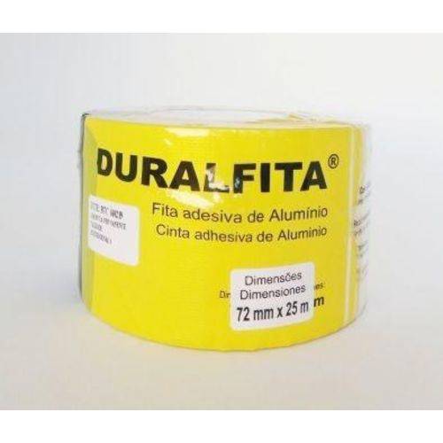 Fita Adesiva Alumínio Duralfita 7,2cm X 25m