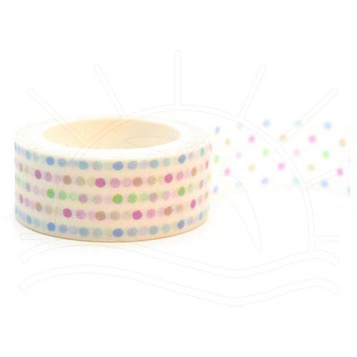 Fita Adesiva Decorativa Washi Tape Poá
