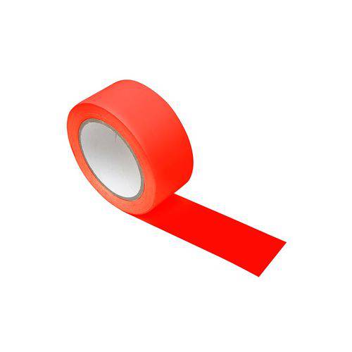 Fita Adesiva para Demarcação Vermelho 48mm X 30m Plastcor