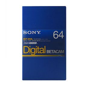 Fita Betacam Sony BCT-D64L de 64 Minutos