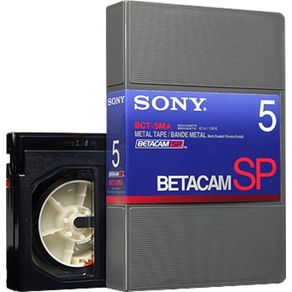 Fita Cassette Sony BCT-5MA Betacam SP Vídeo 5 Minutos (Pequena) Fita Cassette Sony BCT-5MA Betacam SP Video 5 Minutos (Pequena)