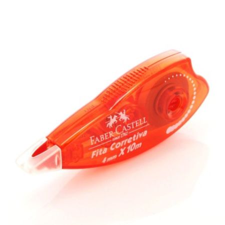 Fita Corretiva 4mmx10m Faber Castell - Vermelho