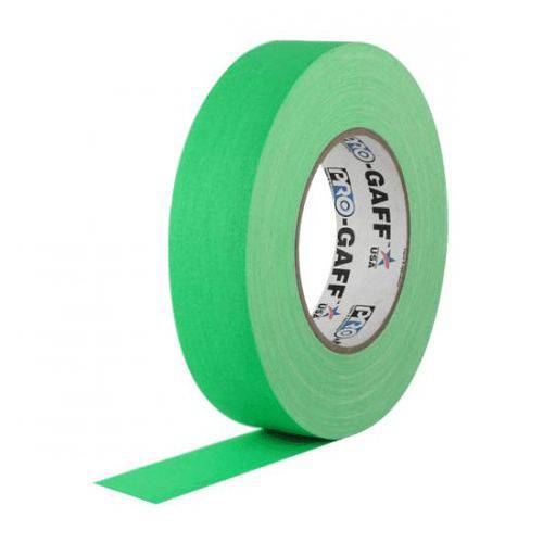 Fita de Tecido Gaffer Tape Pro Gaff 2,5cm X 25mt Verde Fluor