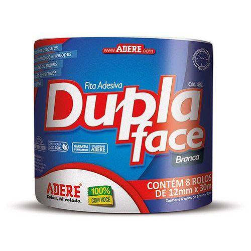 Fita Dupla Face 12x30 Papel Adere