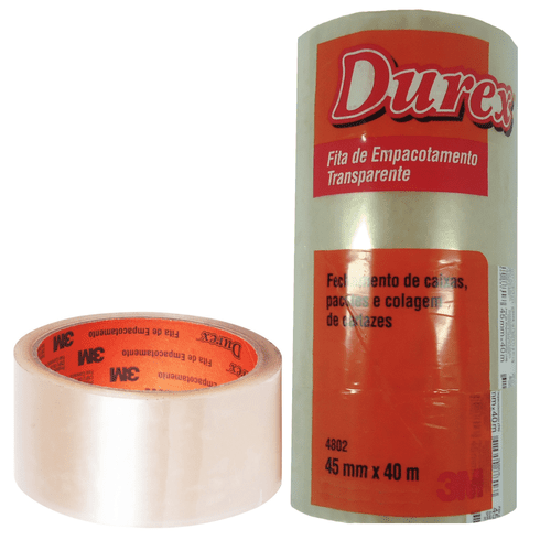 Fita Durex Empacotamento 3M 45cmx40m Transparente - 05 Unidades 1022143
