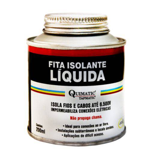 Fita Isolante Líquida Incolor - 200ml - Quimatic