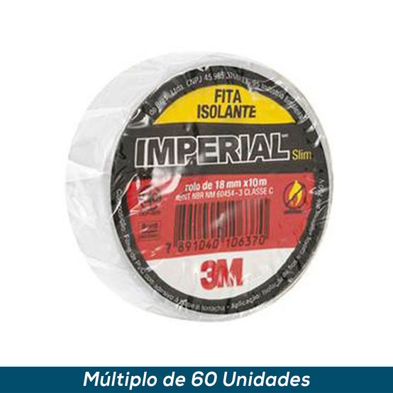 Fita Isolante 3M Imperial Branco 18mmx10mts