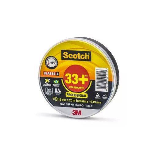 Fita Isolante Scotch 33+ Rolo C/20 Metros 3m Anti Chama