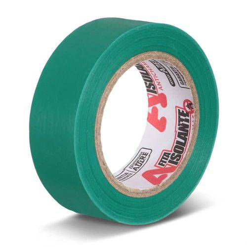 Fita Isolante Verde 19mm X 10 Mts - Adere