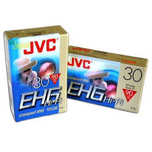 Fita K7 Jvc Ehg (Extra High Grade Compact) 30 VHS