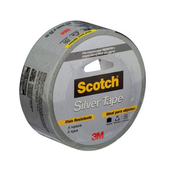 Fita 3M Scotch Silver Tape 3939 45mmx5mts - Cinza