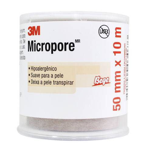 Fita Micropore 3m 50mm X 10m Pele 1533