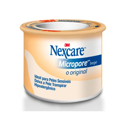 Fita Micropore Nexcare® Bege - 25mm X 4,5m