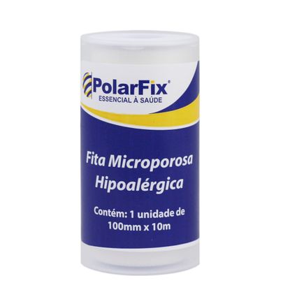 Fita Micropore PolarFix 10cm X 10m Branca