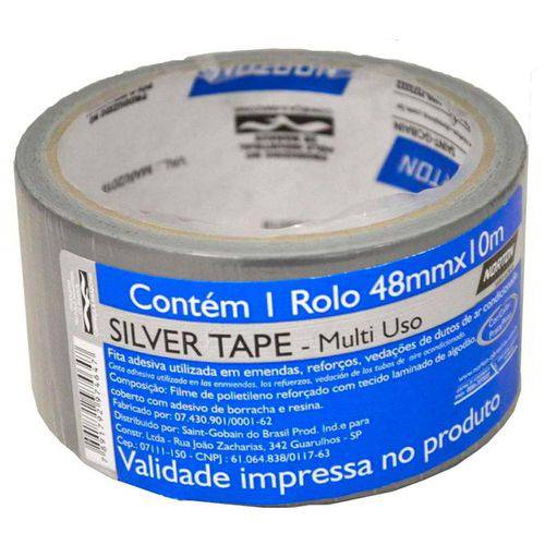 Fita Silver Tape 48x10 Prata Norton