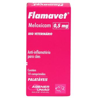 Flamavet Agener P/ Cães 0,5mg C/ 10 Comprimidos