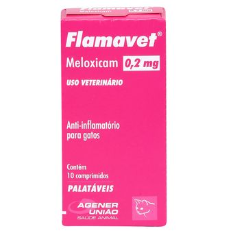 Flamavet Agener P/ Gatos 0,2mg C/ 10 Comprimidos
