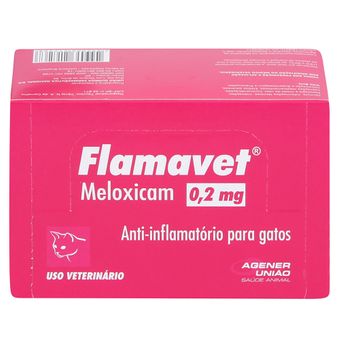 Flamavet Agener P/ Gatos 0,2mg C/ 50 Comprimidos