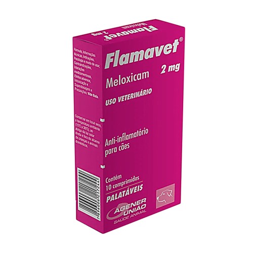 Flamavet 2mg para Cães Uso Veterinário com 10 Comprimidos