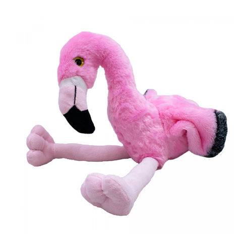 Flamingo Rosa Sentado 25 Cm Pelúcia