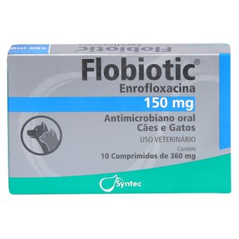 Flobiotic Syntec 150mg C/ 10 Comprimidos P/ Cães e Gatos
