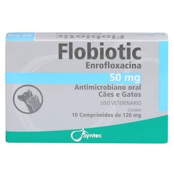Flobiotic Syntec 50mg C/ 10 Comprimidos P/ Cães e Gatos