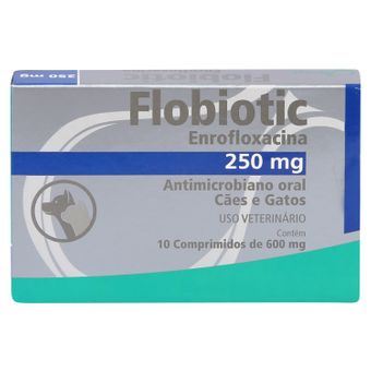 Flobiotic Syntec 250mg C/ 10 Comprimidos P/ Cães e Gatos