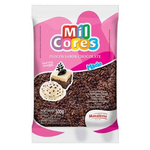 Flocos de Chocolate Macios Mil Cores 500g - Mavalério