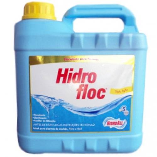 Floculante - Clarificante - Hidrofloc - Hidroall - 5 Litros