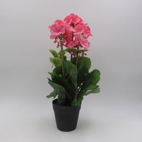 Flor Begonia 38cm Rosa C/pote St38898 Ndi