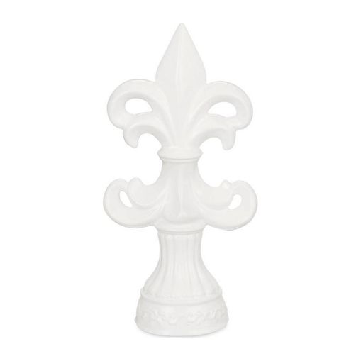 Flor de Lís de Cerâmica Branca 19,5cm Lis 8598 Mart