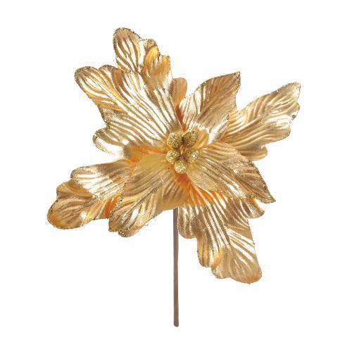 Flor Natal Cabo Médio Poinstia Ouro - Cromus