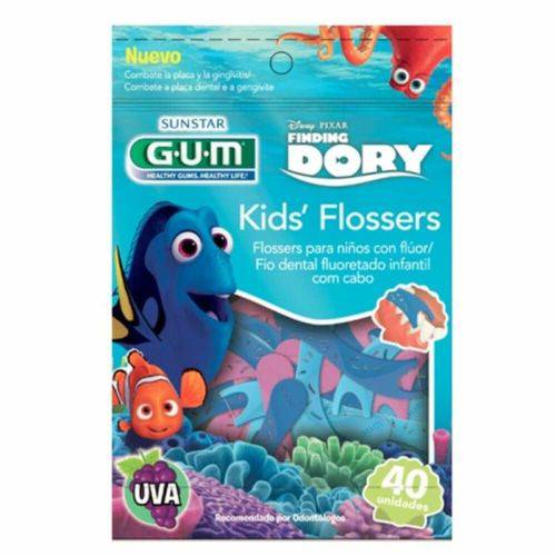 Flossers Disney Dory Fio Dental Infantil C/40