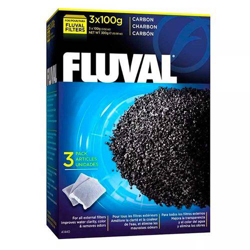 Fluval Carbon Active Carvão Ativo P/ Aquario 300g