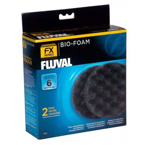 Fluval Refil Fx5/6 Bio Carbon Foam Pad Carvão Ativo