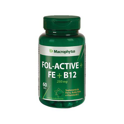 Fol Active+fe+b12 250mg 60cáps Macrophytus